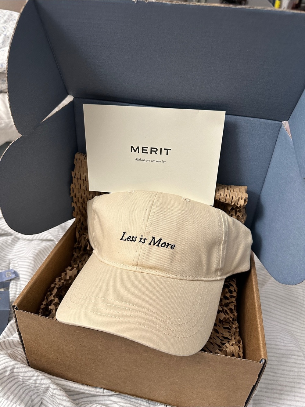 Merit "Less is More" Cream Baseball Cap
BRAND NEW IN BOX